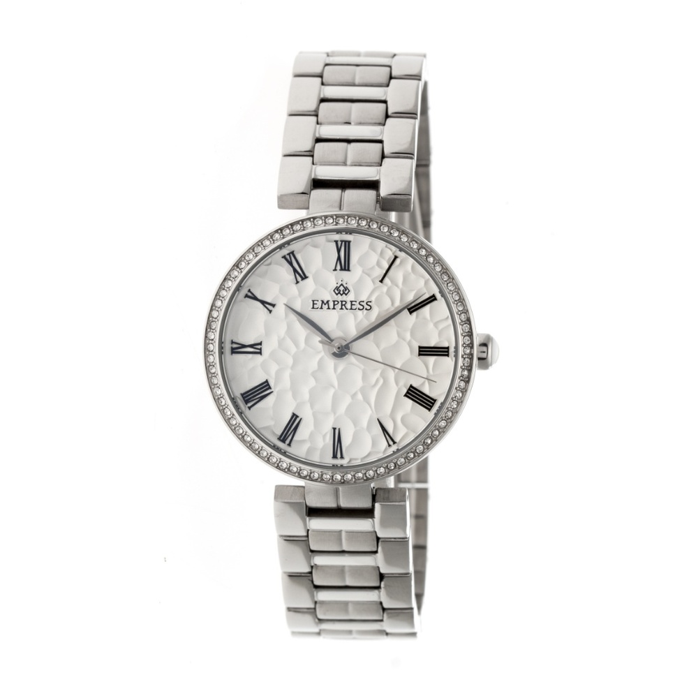 Empress Catherine Silver Watch w Crystals NEW